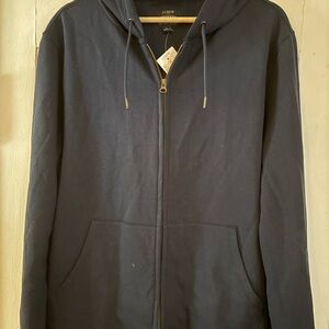 J. Crew Men's Dark Blue Zip-Up Sweater